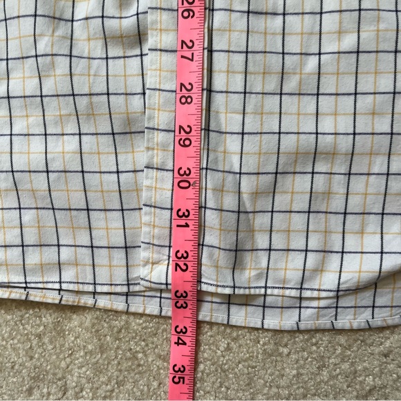 Ralph Lauren Shirt Mens Extra Large Yellow Blue Check Button Up Regent Classic - Picture 8 of 8